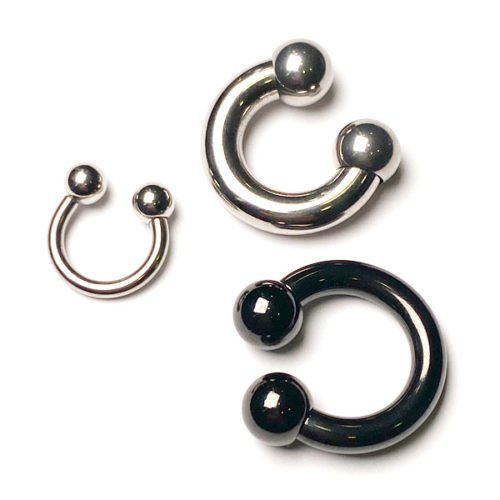 Circular barbell acero quirúrgico XL