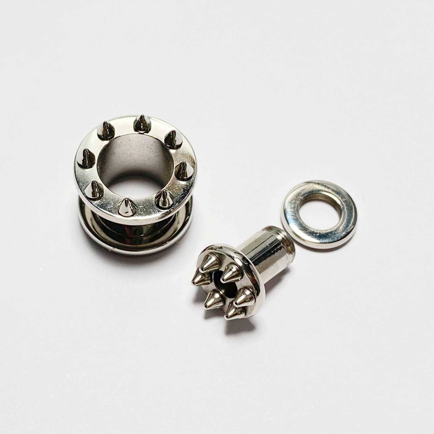 Túnel acero quirúrgico pinchos con rosca