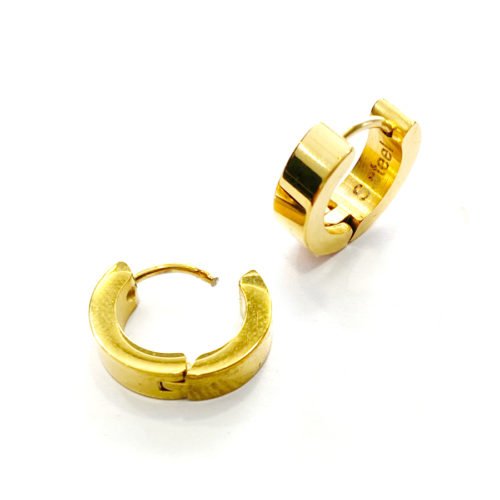 Alternative view of Aro acero quirúrgico con baño de oro