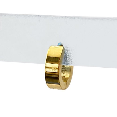 Aro acero quirúrgico con baño de oro