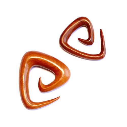 Espiral de madera triangular