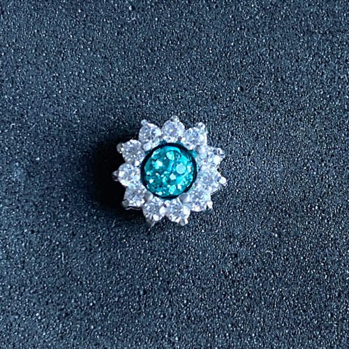 Hélix flor centro color verde