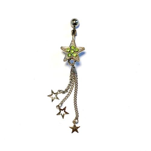 Piercing de ombligo con bisutería
