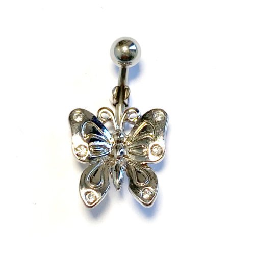 Piercing de ombligo con bisutería