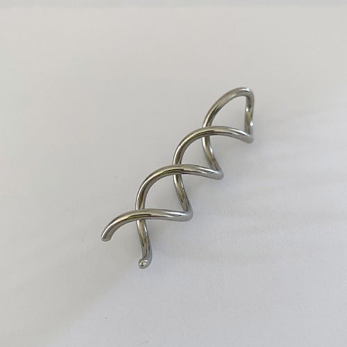 Dilatador espiral de acero quirúrgico