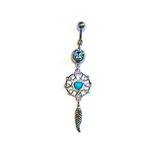 Piercing de ombligo con bisutería