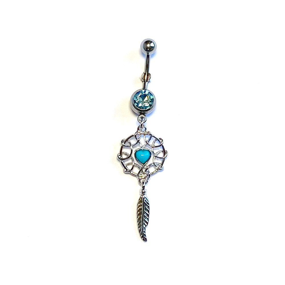 Piercing de ombligo con bisutería