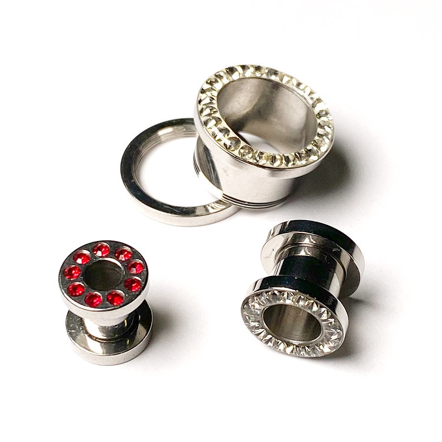 Túnel acero quirúrgico con rosca con zirconias