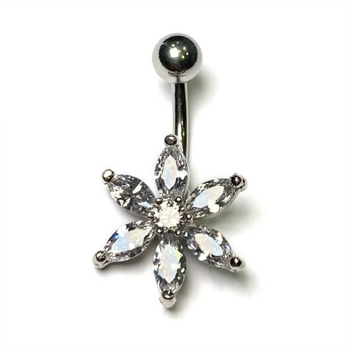 Piercing de ombligo con bisutería