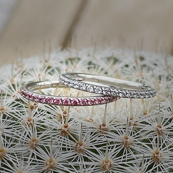 Aro de acero 316L y Zirconias de Swarovski®