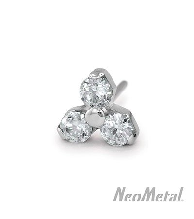 Trinity de titanio grado implante con Swarovski@ de Neometal