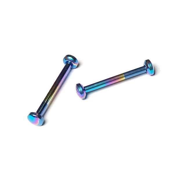 Barbell lengua titanio bola plana