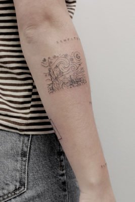 La noche estrellada de Van Gogh