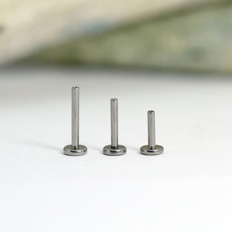 Barra labret de titanio grado implante