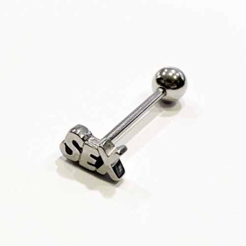 Barbell lengua acero SEX