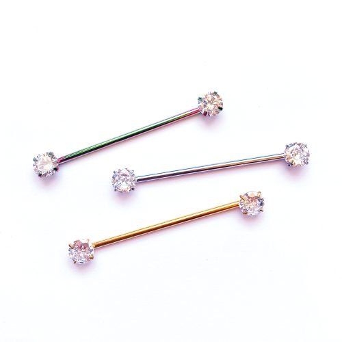 Industrial con zirconias engarzadas