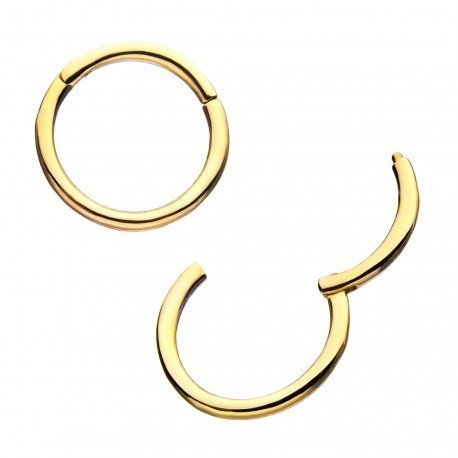 Aro de oro macizo 14 Kt. con cierre de bisagra