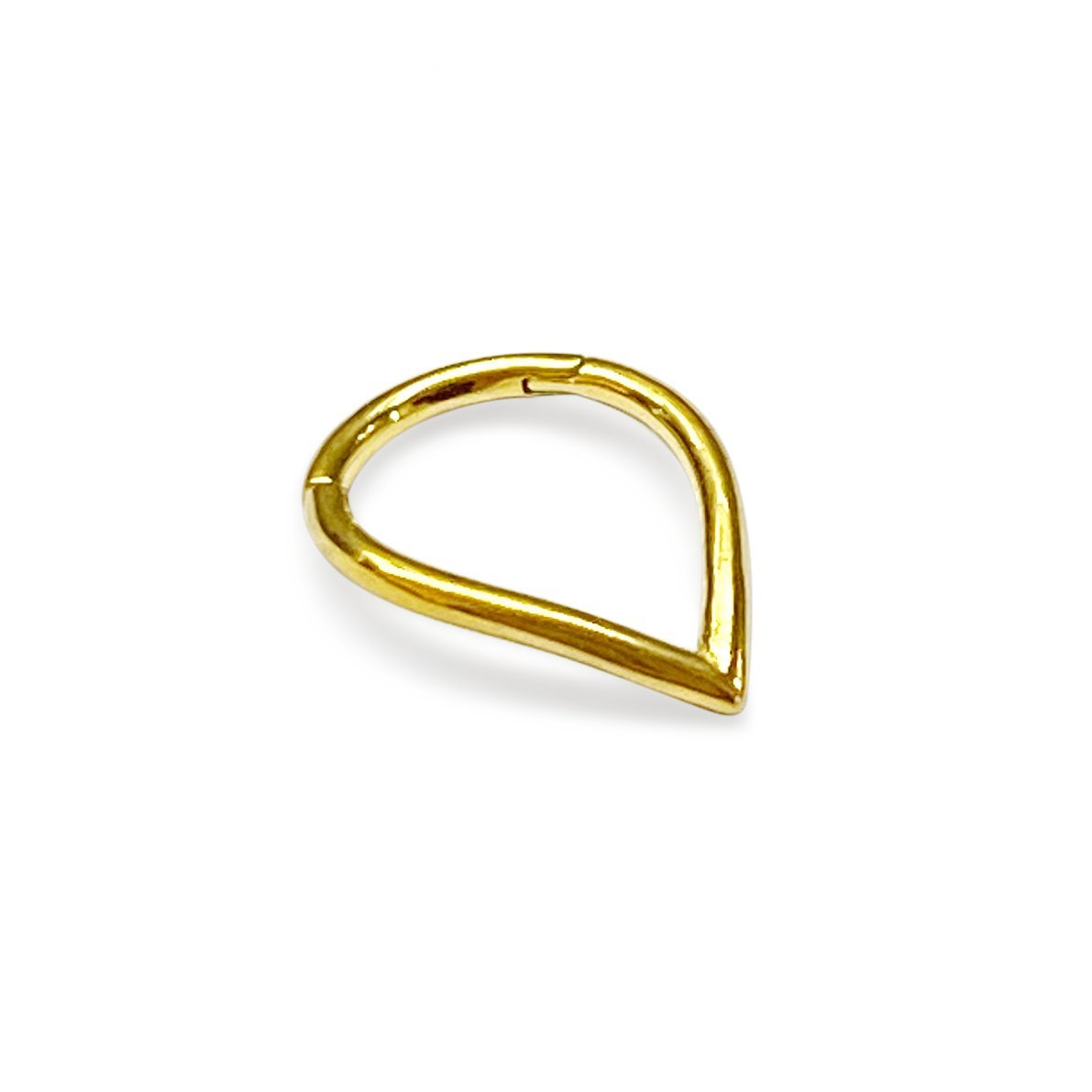 Clicker con baño de oro 24 Kt. y forma de V