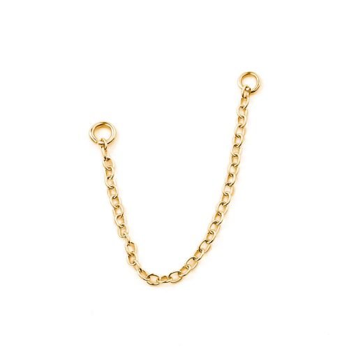 Cadena conectora de oro 24 Kt