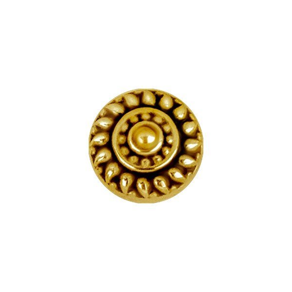 Top con baño de oro 24 Kt. estilo tribal flor