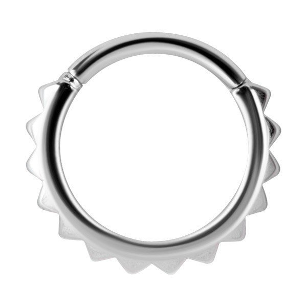 Aro de acero 316L con textura pirámide