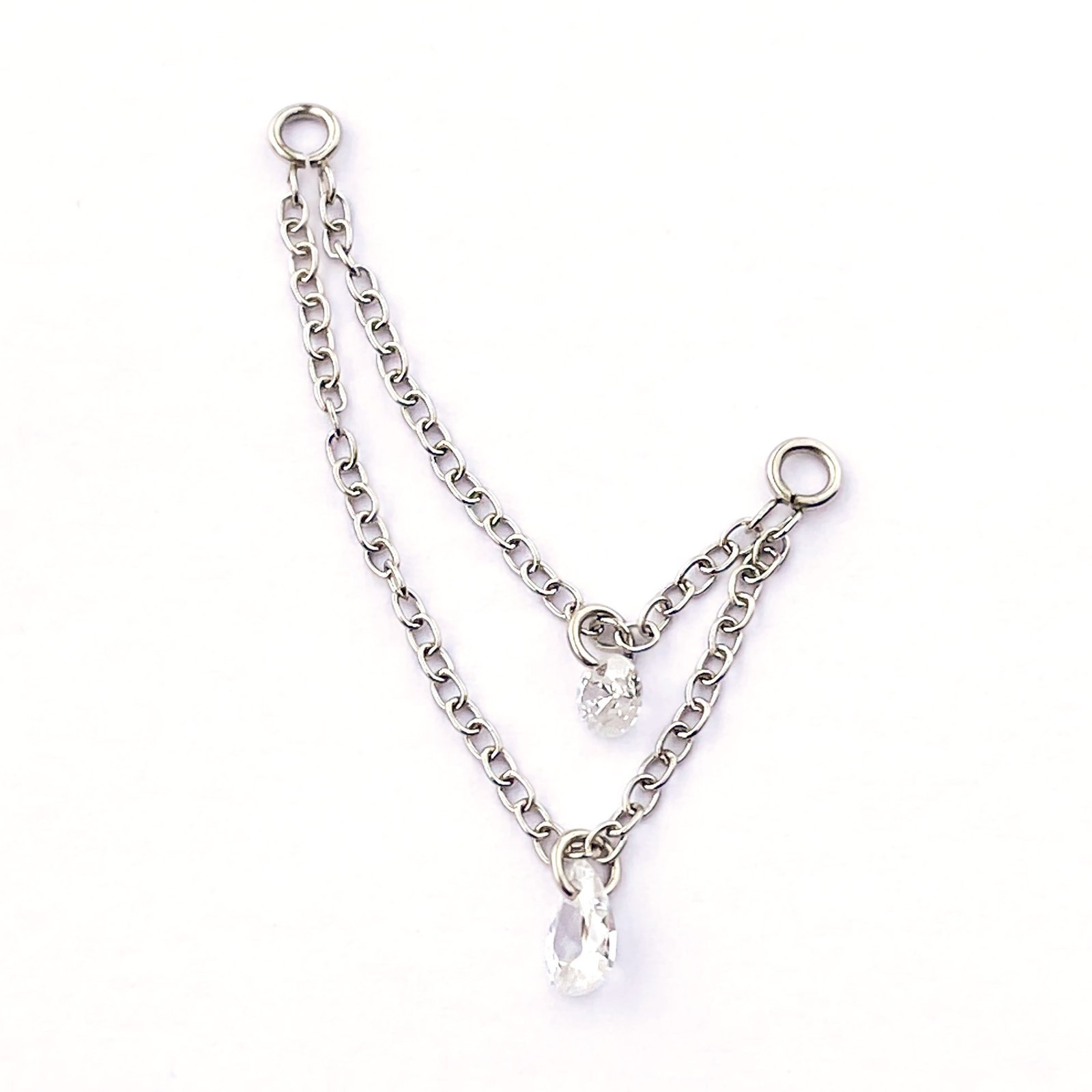 Cadena conectora doble con zirconias - Imagen 2