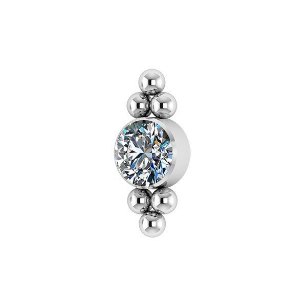 Top de titanio con 1 Premium Zirconia estilo 2