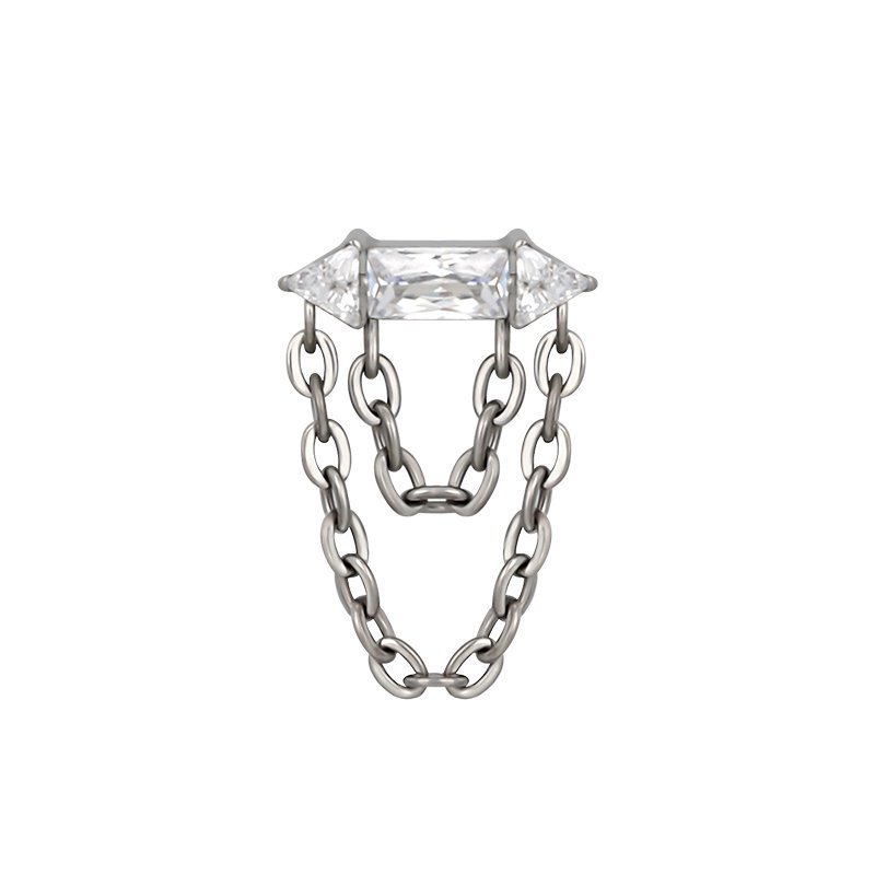 Top de titanio con zirconias y cadenas - Imagen 3