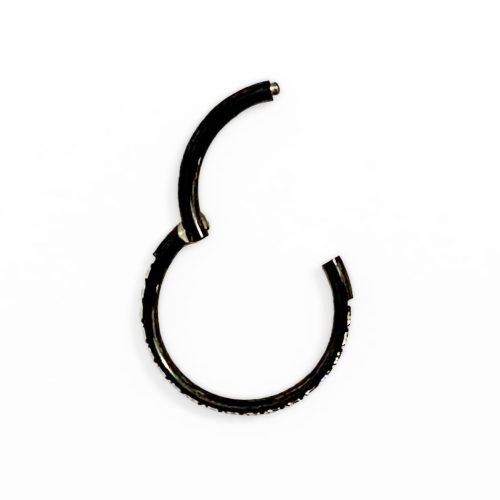 Alternative view of Clicker de titanio color negro con zirconias