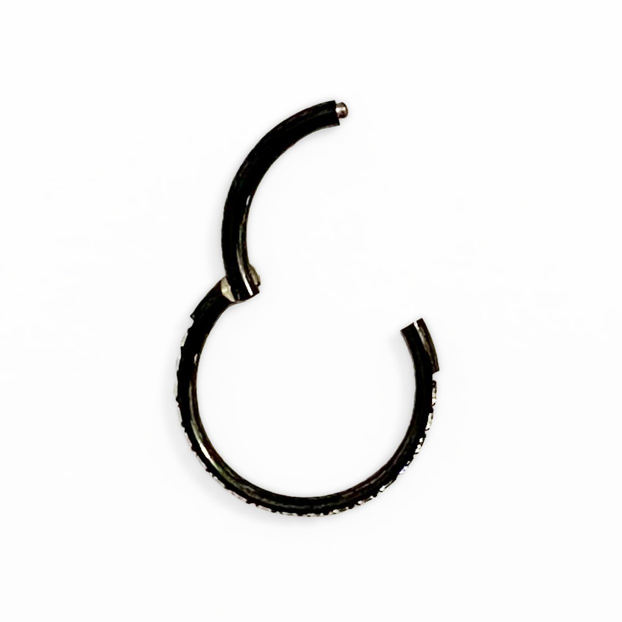 Clicker de titanio color negro con zirconias - Imagen 2