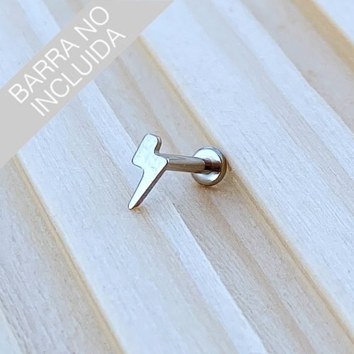 Top de titanio con forma de rayo