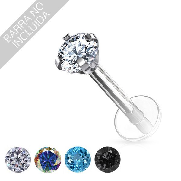 Top de titanio con una zirconia engarzada - Imagen 2