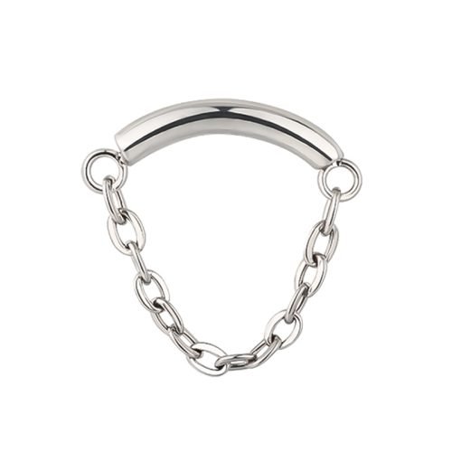 Top de titanio con cadena para hélix